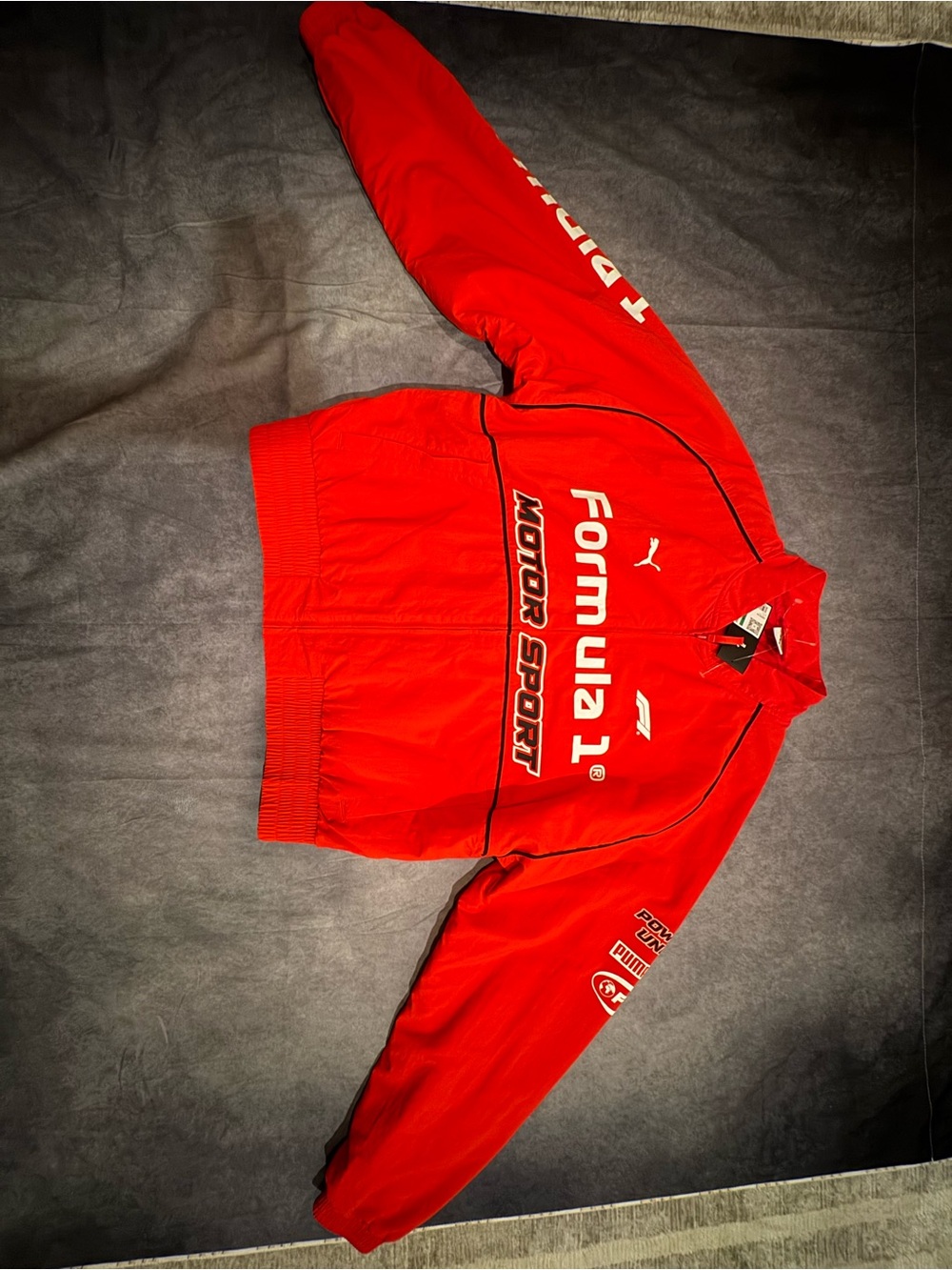 Puma Red Formula 1 Motor Sport Kids Jacket